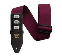 Ernie Ball P04688 Pickholder Strap Burgundy Tracolla x chitarra basso x3 plettri