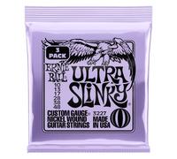 Ernie Ball, Ultra Slinky Nickel Wound, Corde per chitarra elettrica, confezione da 3, diametro 10-48