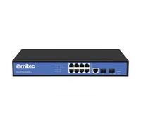 Ernitec switch di rete ELECTRA-M08-1GB-150W Managed Layer 2+ 8 porte Gigabit, 2 SFP, 1 Console