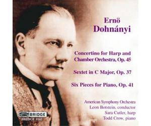 Erno Dohnanyi Concertino for Harp and Chamb Orch. (Botstein, American So) (CD)