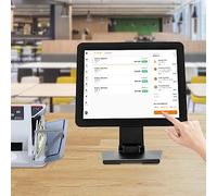 ERnonde Monitor touch screen 15 pollici, registratore di cassa per piccole imprese, ristorante, registratore di cassa elettronico, sistema di cassa con risoluzione 1024×768