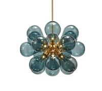 ERNP 18 Lampadario sferico Moderno con Bolle a Sfera in Vetro, Lampada a Sospensione Sputnik Creativa G9, plafoniera da Incasso per Decorazioni per la casa Lampada a Sospensione per luci per scal