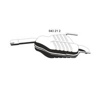 ERNST 043212 Marmitta per OPEL Vectra C CC (Z02) Vectra C Limousine (Z02)