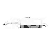 ERNST 314091 Marmitta per FORD Fiesta Mk6 Schrägheck (JA8, JR8)
