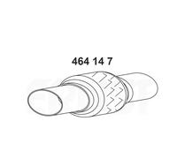 ERNST 464147 Flessibile Impianto gas scarico 100mm