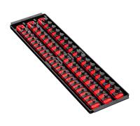 Ernst 8450 Socket Boss Storage Organizer Rail® 3-Rail Twist Lock 18" rosso