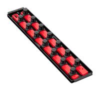 Ernst 8458 3/4" Socket Boss Storage Organizer Rail 2-Rail Twist Lock 18" Red