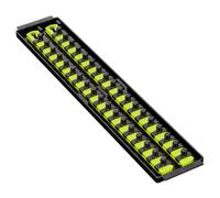 Ernst 8462HV 3/8" Socket Boss Storage Organizer Rail 2-Rail Twist Lock 18" HIVIZ