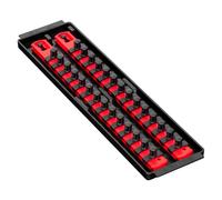Ernst 8493 3/8" Socket Boss Storage Organizer Rail 2-Rail Twist Lock 13" Rosso