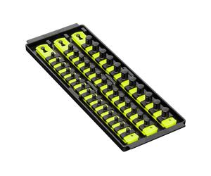 Ernst 8498HV Socket Boss Storage Organizer Rail 3-Rail Twist Lock 13" Hi-Viz