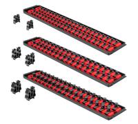Ernst 8510 Socket Boss® Storage Organizer Rail Combo Pack 18" rosso