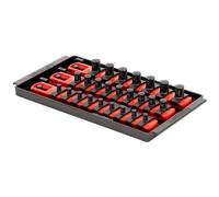Ernst 8550 1/4" 3/8" 1/2" 3-Rail Socket Boss Storage Organizer Twist Lock 8" Red