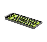 Ernst 8561HV 1/4" 2-Rail Socket Boss Storage Organizer 8" Hi-Viz