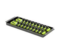 Ernst 8562HV 3/8" 2-Rail Socket Boss Storage Organizer 8" Hi-Viz