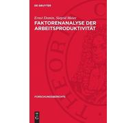 Ernst Domin Siegrid Ma Faktorenanalyse Der Arbeitsproduktivi (Copertina rigida)