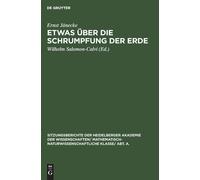 Ernst Jänecke Etwas Über Die Schrumpfung Der Erde (Copertina rigida)