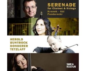Ernst Krenek Krenek/Gál/Penderecki: Serenade for Clarniet & Strings (CD) Album