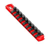 Ernst Manufacturing 8411-red-3/8 20,3 cm socket organizer e 9 - 3/20,3 cm Twist lock clips, 8411-Red-3/8