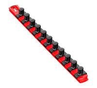 Ernst Manufacturing 8416-red-1/2 33 cm socket organizer and 11 - 1/5,1 cm Twist lock clips, 8416-Red-1/2