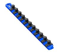 Ernst Manufacturing 8416-red-1/2 33 cm socket organizer and 11 - 1/5,1 cm Twist lock clips, 8419-Blue-1/2