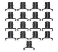 Ernst Manufacturing 8440-black 1/10,2 cm dura-pro Twist lock socket clips, 15-pack, 8442-Black