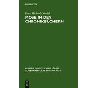 Ernst Michael Dörrfuß Mose in den Chronikbüchern (Copertina rigida)