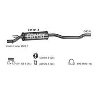 ERNST Presilenziatore Marmitta Centrale per Opel Corsa B 73_78_79_1.2i