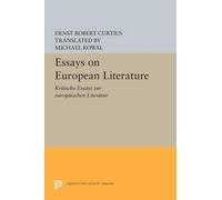 Ernst Robert Curtius Essays on European Literature (Tascabile)