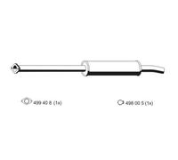 ERNST Silenziatore Anteriore Silenziatore Centrale Adatto Per Mazda 3 BK 1.6 1.4