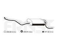 ERNST Silenziatore Per Mercedes-Benz 190 E 2.0