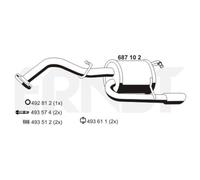 ERNST Silenziatore Per Toyota Yaris 1.33 VVT-I