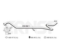 ERNST Tubo Di Scarico Centrale Adatto Per Ford Fiesta VI 314541