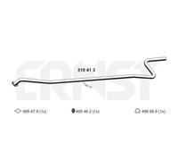 Ernst Tubo Di Scarico Centrale Per Ford Fusion JU 1.4 TDCi Mazda 2 DY 310413