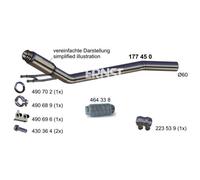 ERNST Tubo di Scarico Frontale per VW Multivan V 7HM 7HN 7HF 7EF 7EM 7EN 177450