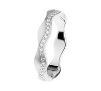 Ernstes Design Anello R571 Evia Acciaio Inox Zirconia 4 MM Vorsteckring