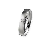 Ernstes Design Anello R65.4 Acciaio Brillante 0,02 CT Tw / Si R65.6 R65.8
