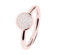 Ernstes Design Evia Anello R464WH Acciaio Inox Dorato Zirconia Vorsteckring