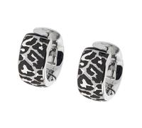 Ernstes Design Orecchini a cerchio E756, in acciaio inox, 16 mm