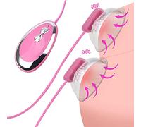 ERNZI Leccare la Lingua Vibratore Succhia Capezzoli e Clitoride Massaggiatore del Seno Silicone Stimolatore del Clitoride Sex Toys Enlarger Enhancer per Donne,Rosa