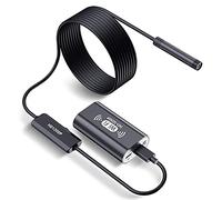 ERNZI Telecamera Di Ispezione Senza Fili Per Endoscopio, IP67 Con 8 LED Impermeabile WiFi Endoscopio Endoscopio Snake Fotocamera Con Luce Per Smartphone Android e IOS, Tablet - 10M,Nero,3.5M
