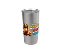 Ero come "Yahweh" Divertente Gesù Cristo gioco di parole Detto cristiano Bicchiere termico in acciaio inox doppia parete