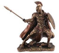 Ero greco ettore, principe di , in miniatura, pietra artificiale colorata a mano con colore bronzo, by Veronese