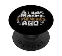 Ero Normale 2 Volte Al Giorno Bulldog Francese Frenchie PopSockets PopGrip Adesivo