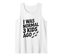 Ero Normale 3 Bambini Fa Umorismo genitoriale Divertente Canotta