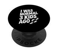 Ero normale 3 Bambini fa Umorismo genitoriale divertente PopSockets PopGrip Adesivo