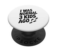 Ero normale 3 Bambini fa Umorismo genitoriale divertente PopSockets PopGrip Adesivo