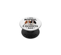 Ero normale due Cavaliers fa Divertente Cavalier King PopSockets PopGrip Adesivo