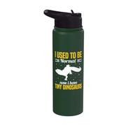 Ero normale ora ho piccoli dinosauri Stainless Steel Insulated Water Bottle