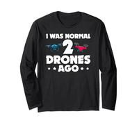 Ero normale prima di 2 droni Umorismo RC Tech Maglia a Manica