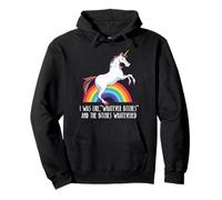 Ero Tipo «Whatever Bitches» Meme Unicorn Funny Whatevered Felpa con Cappuccio